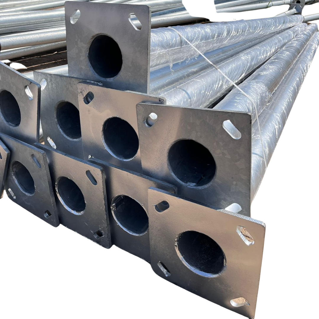 Poste cónico 6 metros galvanizado