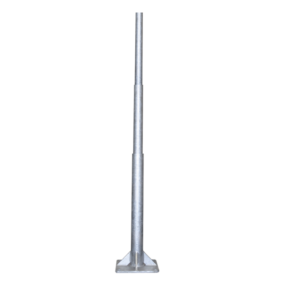 Poste tubular 9 metros galvanizado 3 tramos